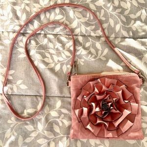 Blush pink crossbody purse